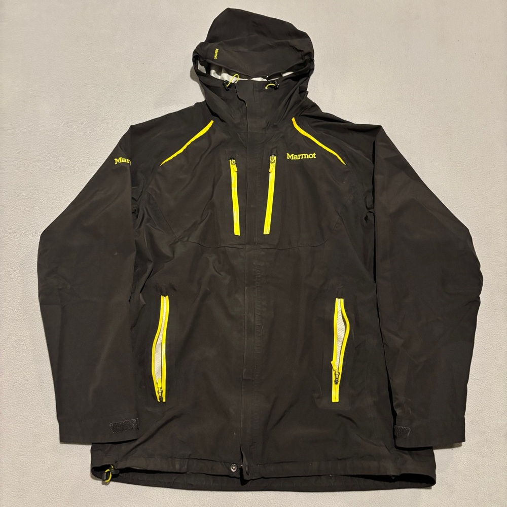 Marmot Waypoint Jacket Size XL Black Outdoor Hiking Gorpcore Pockets Full Zip